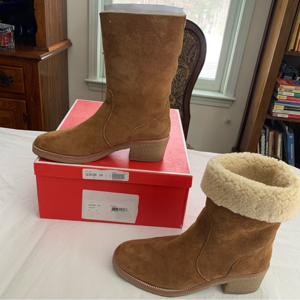 Coach Ginger Suede Winter Boots - Picture 1 of 5